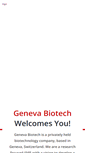 Mobile Screenshot of geneva-biotech.com